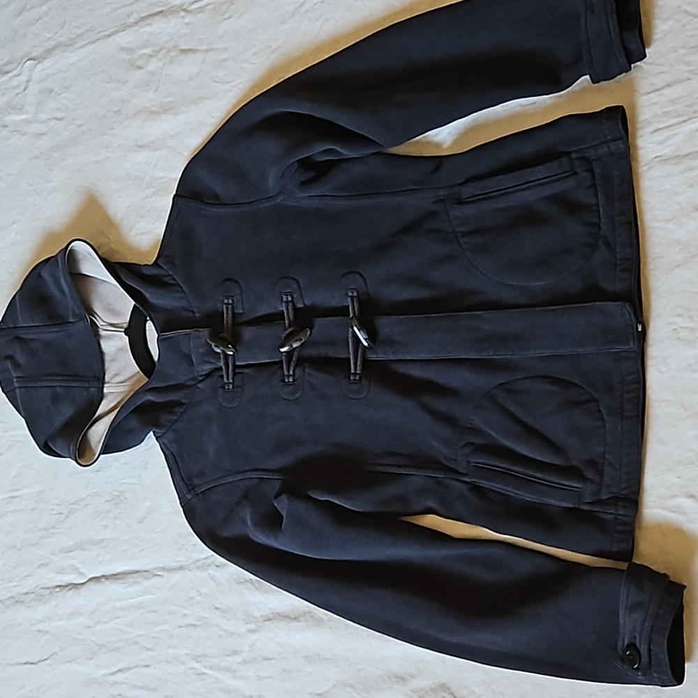 Tretorn hooded zip-up jacket coat hook and eye navy blue size Xsmall